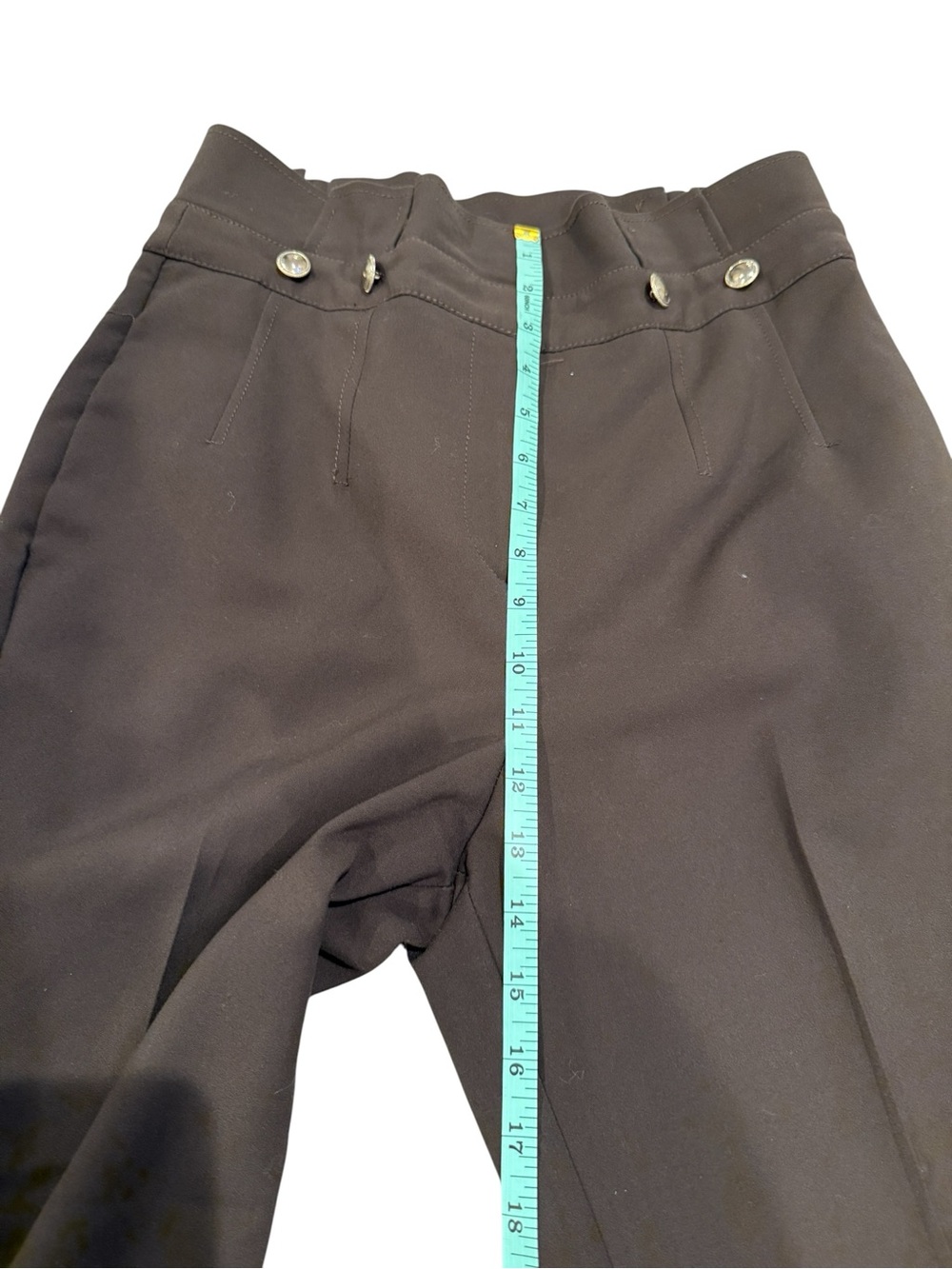 New York & Company High-Waisted Tailored Trousers in Chocolate Brown - Picture 5 of 10